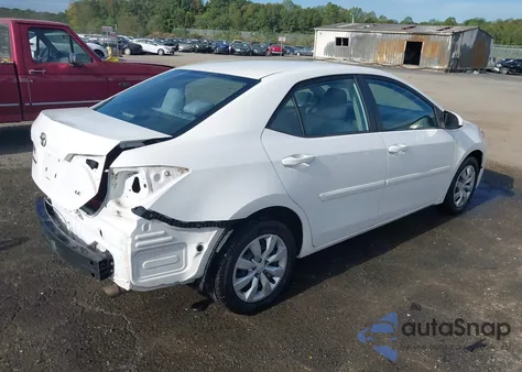 2015 Toyota Corolla Le из США, поврежденный, VIN 2T1BURHEXFC303352